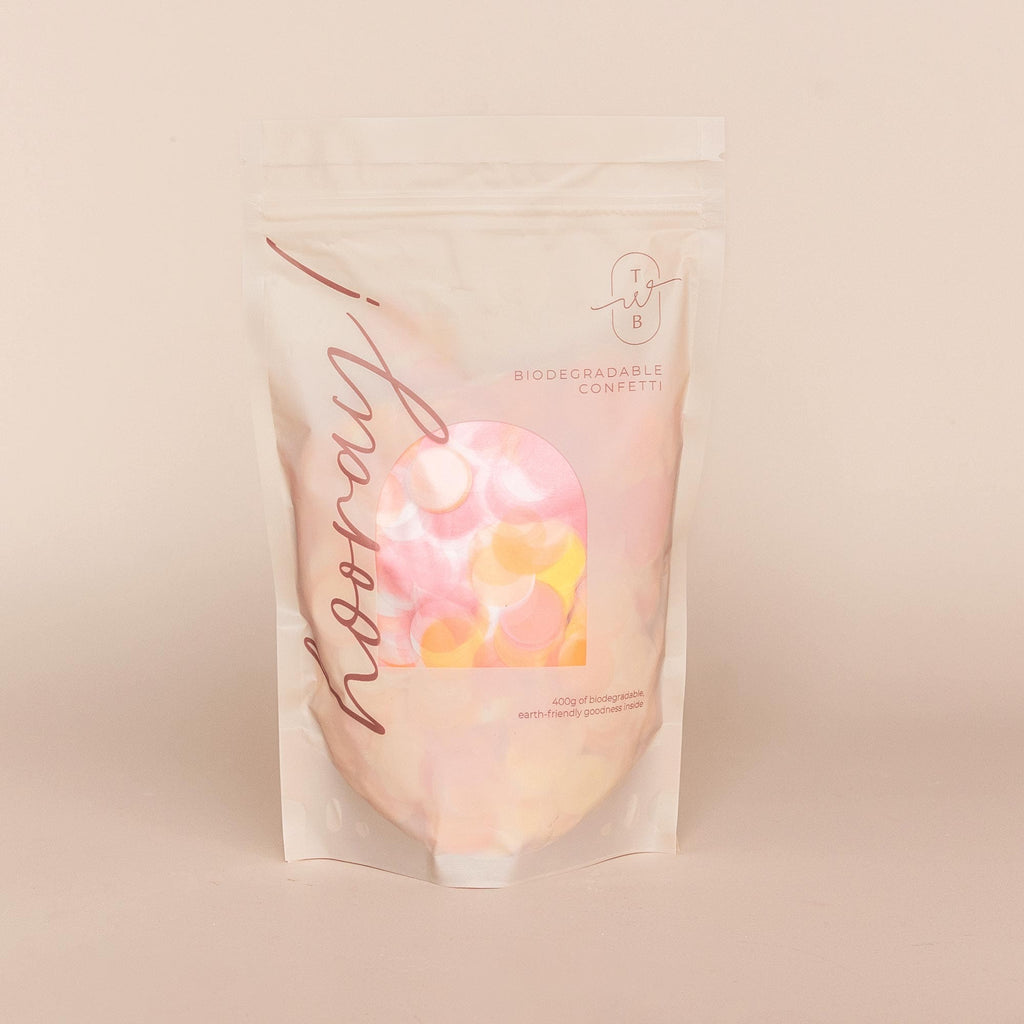 Pastel Sunrise|Biodegradable Confetti - Circle (Bag Only) - The Whole Bride