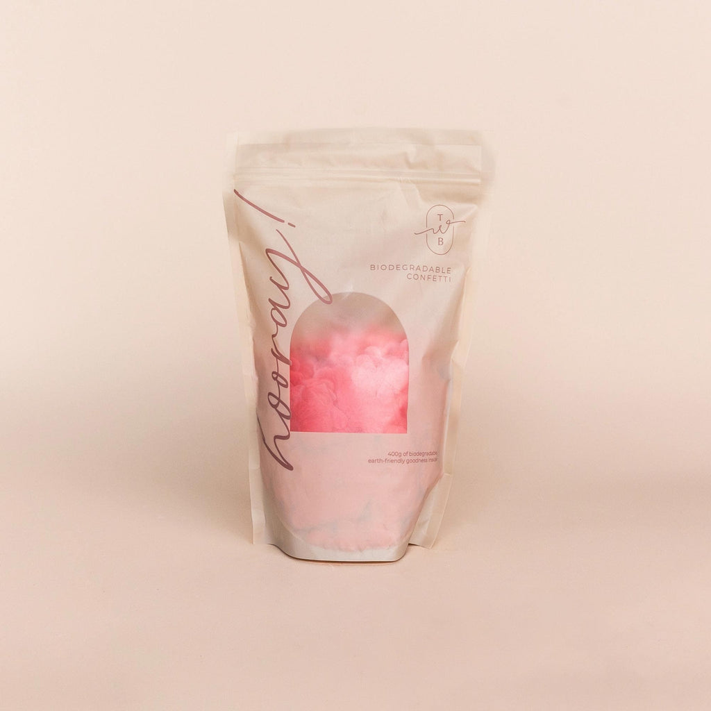 Pink|Biodegradable Confetti - Circle (Bag Only) - The Whole Bride