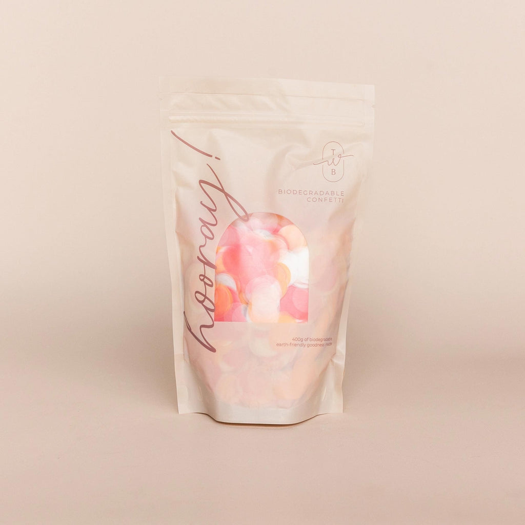 Sherbet|Biodegradable Confetti - Circle (Bag Only) - The Whole Bride