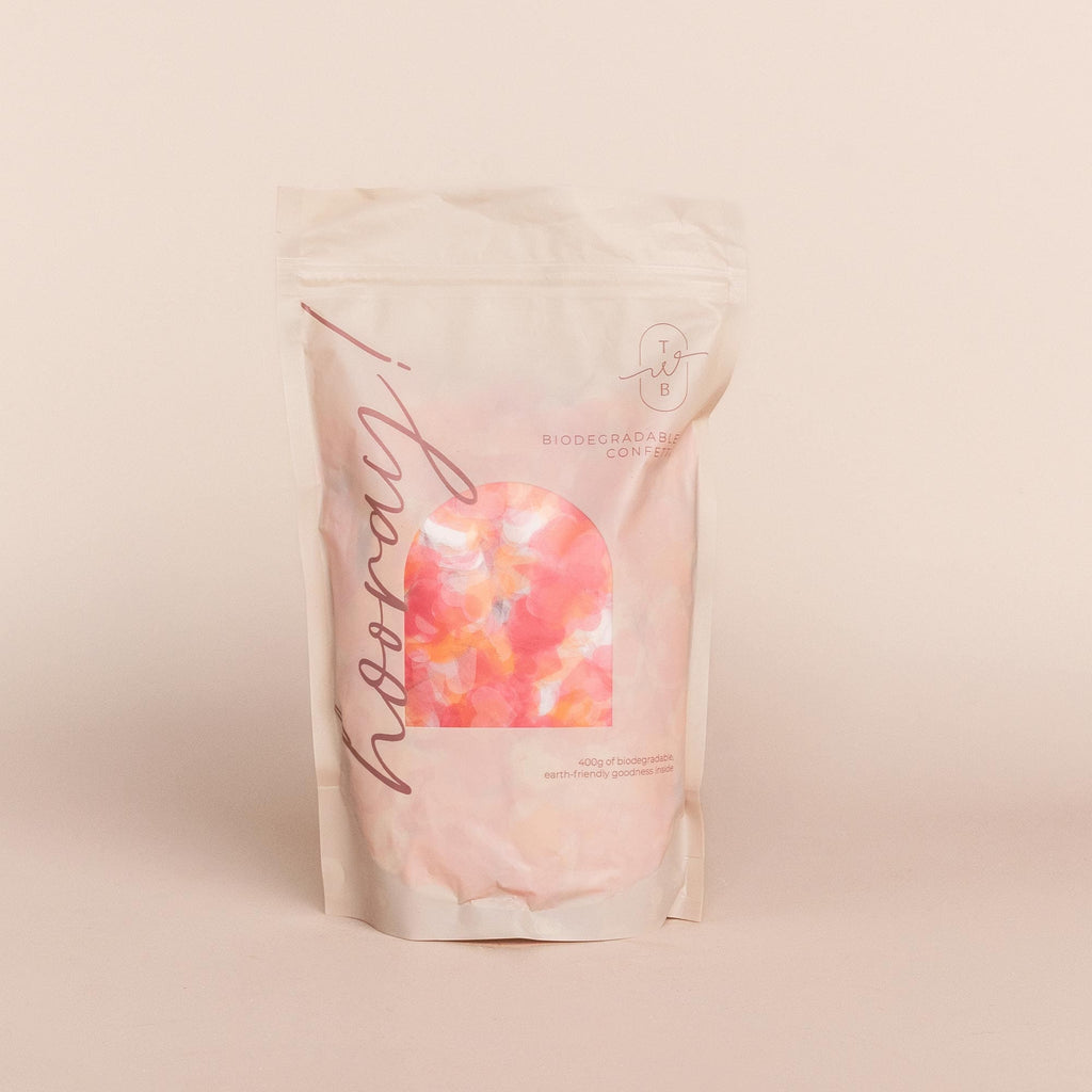 sherbet heart|Biodegradable Confetti - Heart (Bag Only) - The Whole Bride