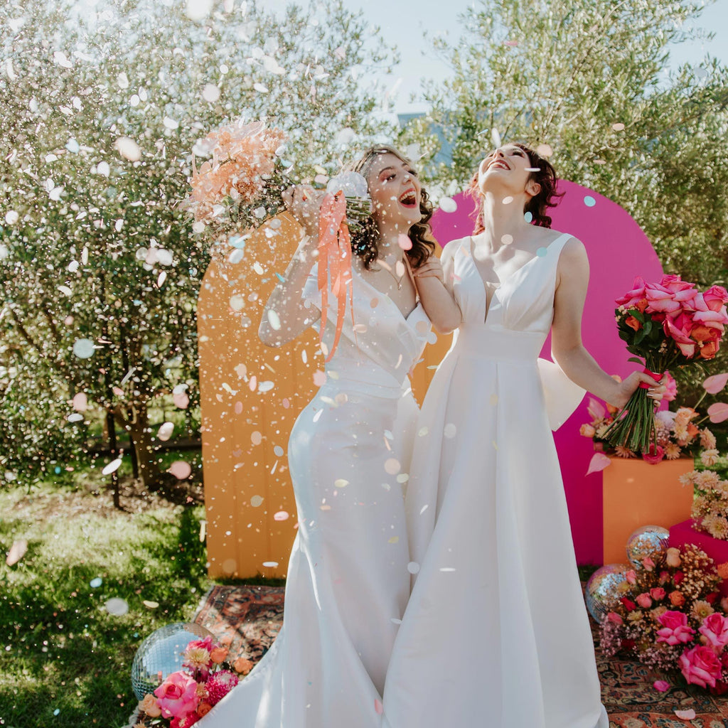 pastel rainbow|Confetti Cannon - The Whole Bride