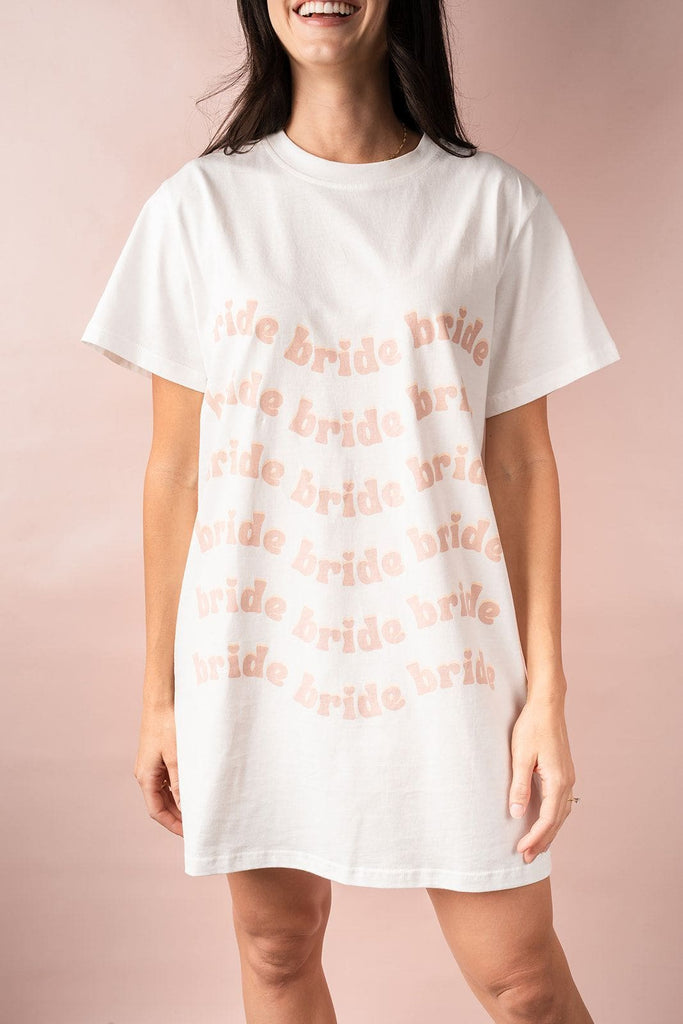 Groovy Oversized Tee - The Whole Bride