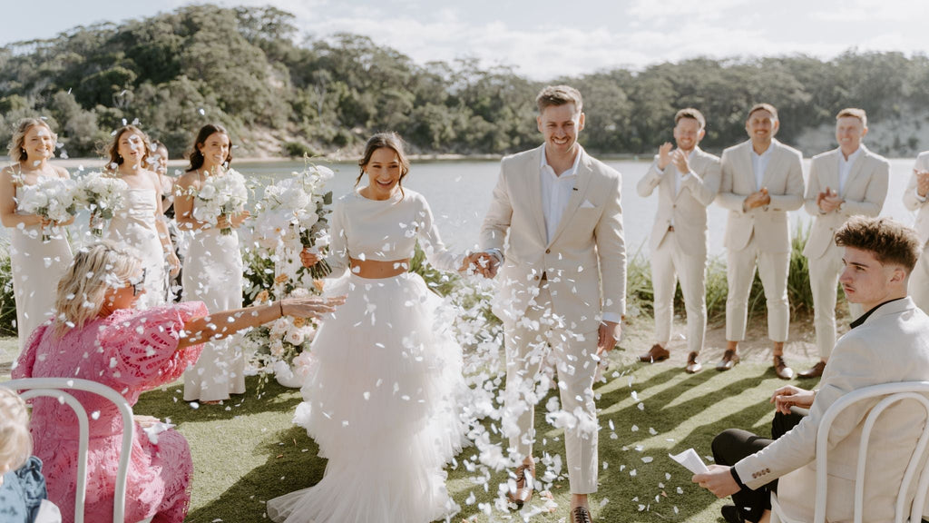 Brooke & Tynan’s beachside wedding at The Cove Jervis Bay