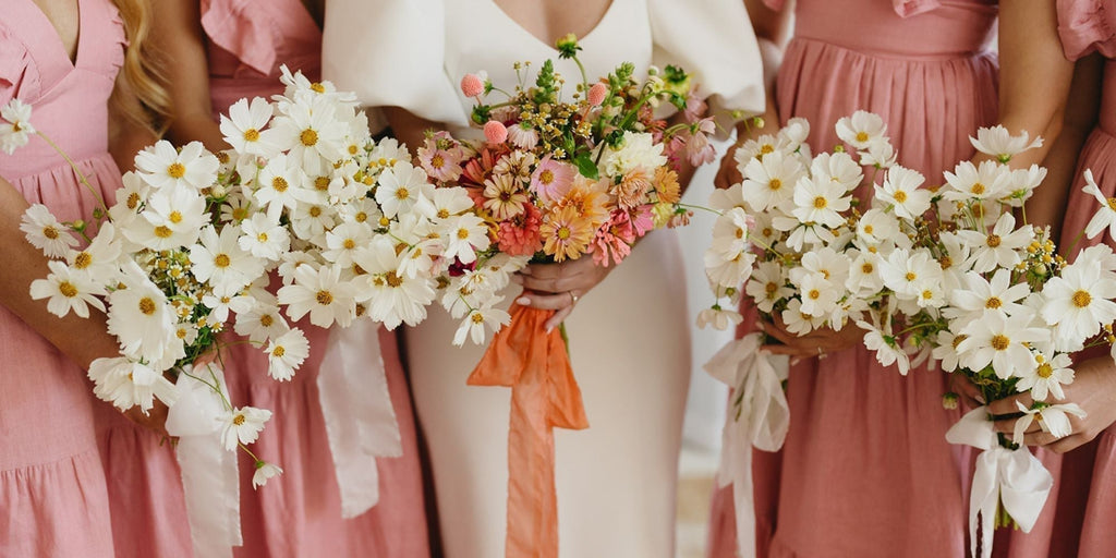 wedding confetti bridesmaid inspiration colourful