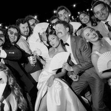 Wedding Handheld Fan - Paper Fan 