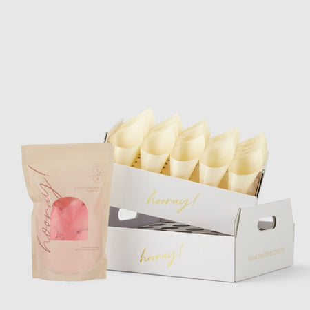 Pink|The Ultimate Confetti Bundle - Circle (cones, confetti + trays) - The Whole Bride