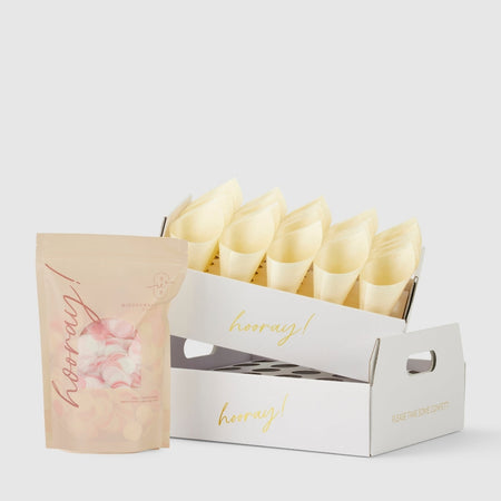 strawberries and cream|The Ultimate Confetti Bundle - Circle (cones, confetti + trays) - The Whole Bride