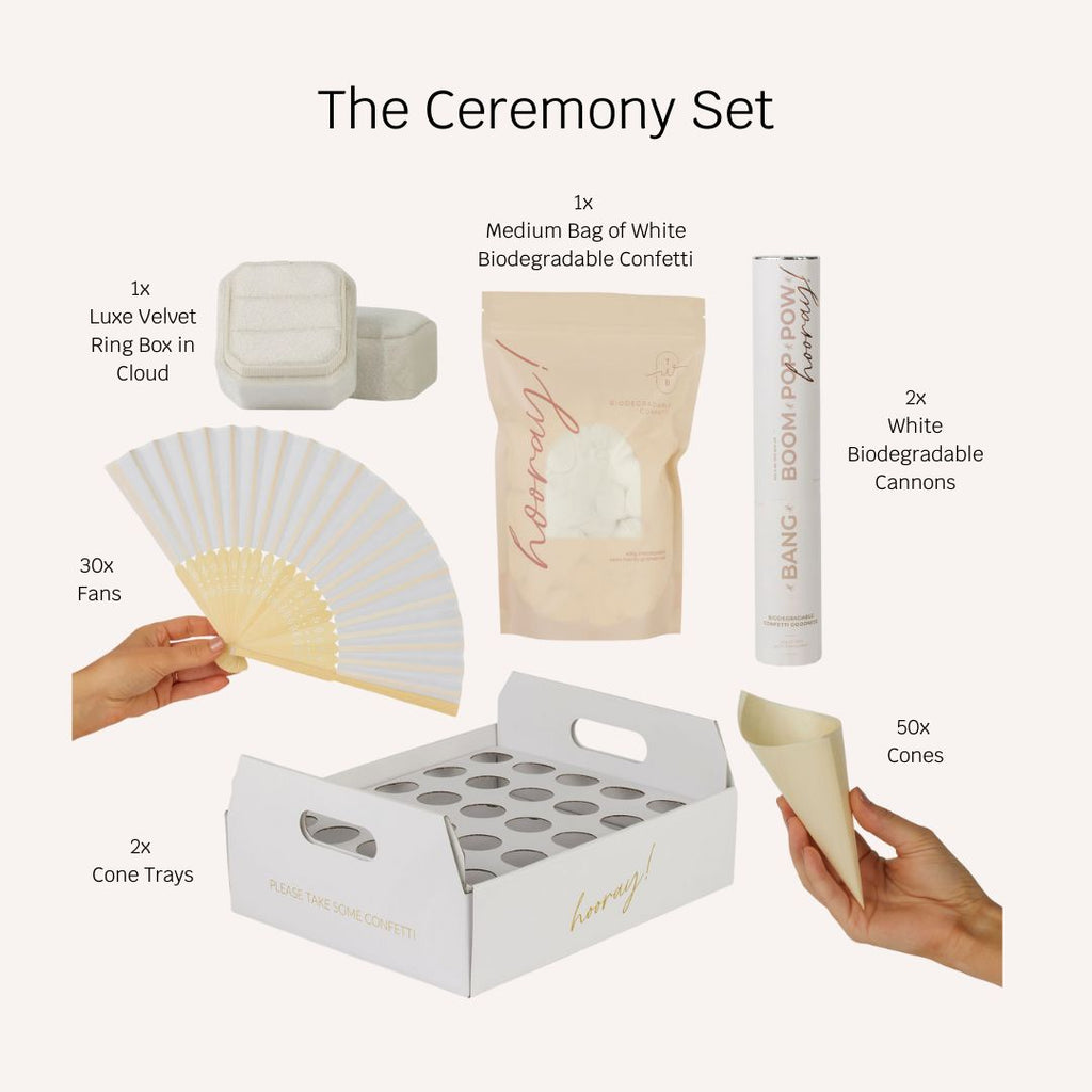 white|ceremony set 