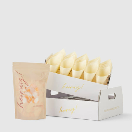 peaches and cream|The Ultimate Confetti Bundle - Circle (cones, confetti + trays) - The Whole Bride
