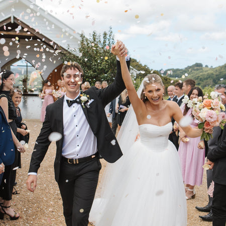 Pastel Sunrise|Biodegradable wedding confetti - eco-friendly wedding confetti - The Whole Bride