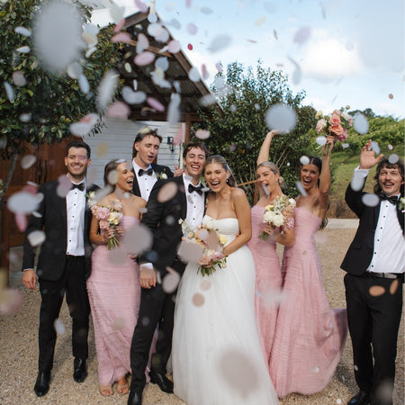 Pastel Sunrise|The Ultimate Confetti Bundle - Circle (cones, confetti + trays) - The Whole Bride