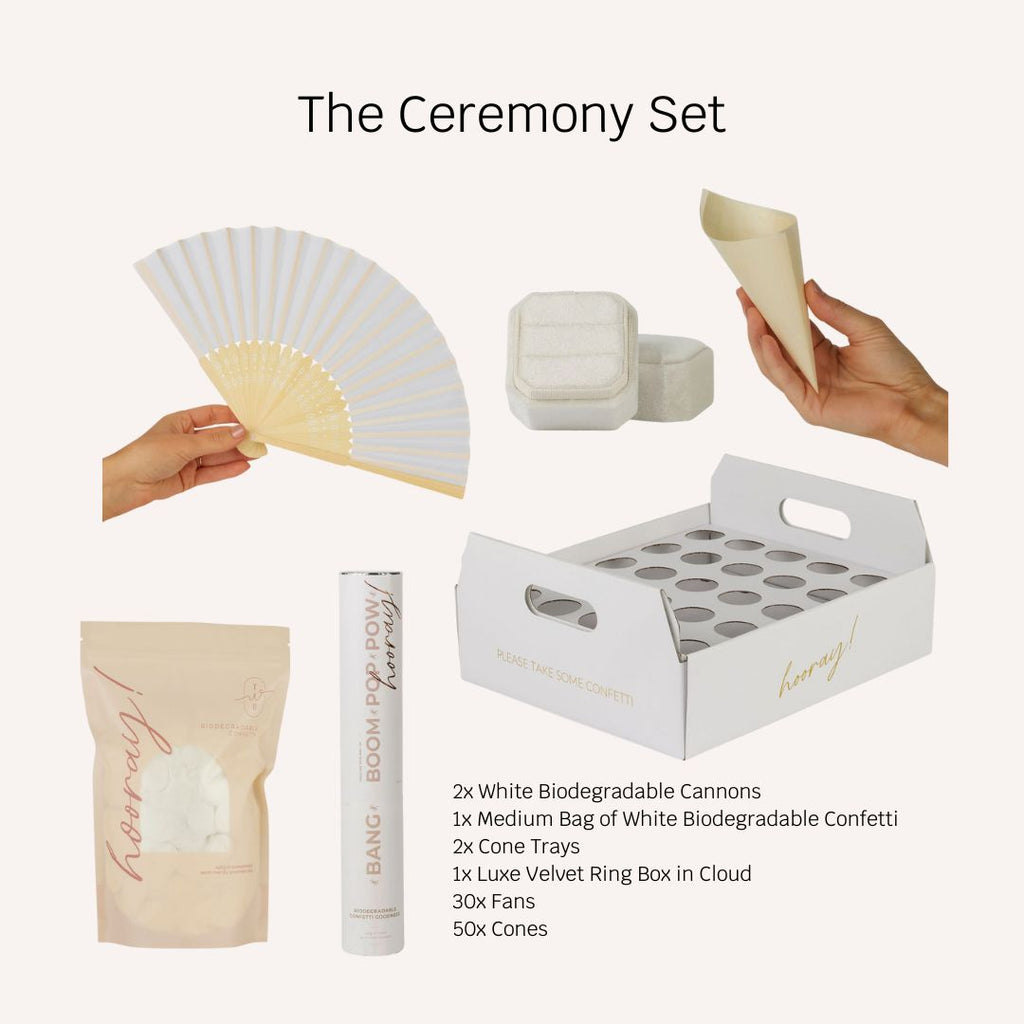 white|ceremony set 