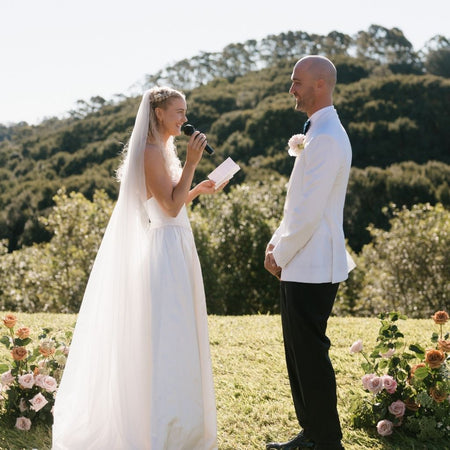 No Ribbon|Vow Cards (Set of 2) - The Whole Bride