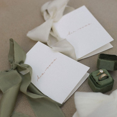Olive|Vow Cards (Set of 2) - The Whole Bride