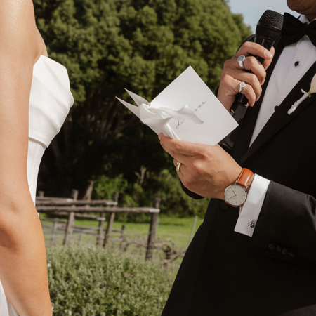 Pure White|Vow Cards (Set of 2) - The Whole Bride