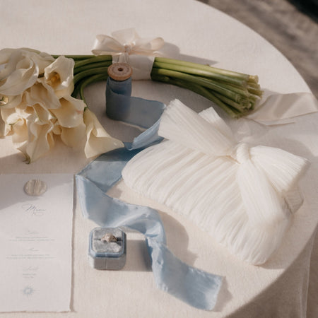 White|Belle Bow Bag - The Whole Bride