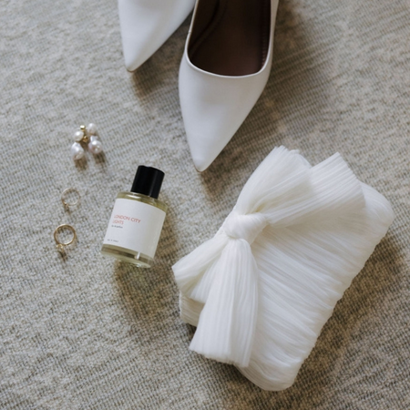 White|Belle Bow Bag - The Whole Bride