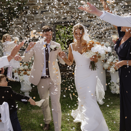 Peaches and Cream| Biodegradable wedding confetti - eco-friendly wedding confetti - The Whole Bride