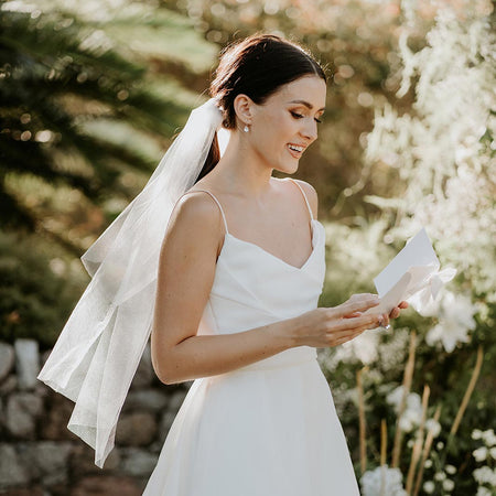 Pure White|Vow Cards (Set of 2) - The Whole Bride