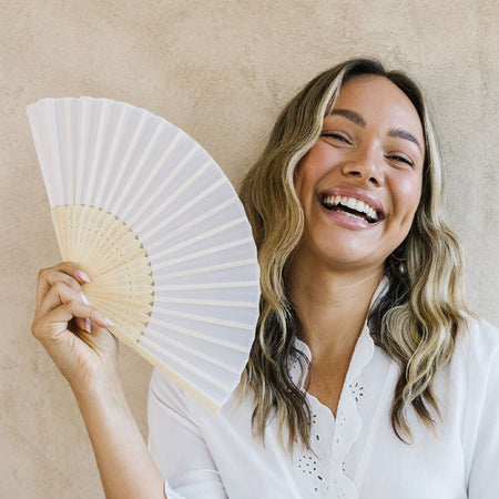 Wedding Handheld Fan - The Whole Bride