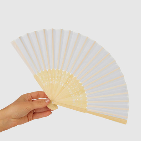 Wedding Handheld Fan - Paper Fan 