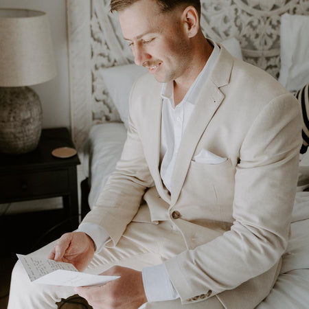 No envelope|Linen Card - To my almost husband - The Whole Bride