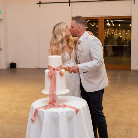 Rose Quartz|Silk Bouquet Ribbon - The Whole Bride