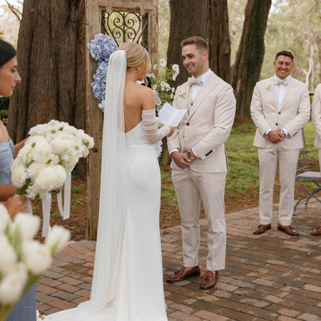 No Ribbon|Vow Cards (Set of 2) - The Whole Bride