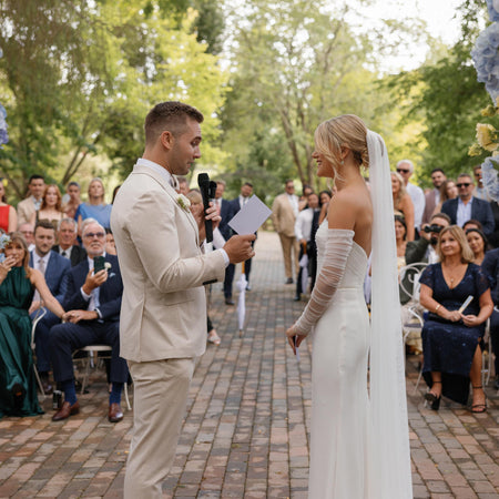 No Ribbon|Vow Cards (Set of 2) - The Whole Bride