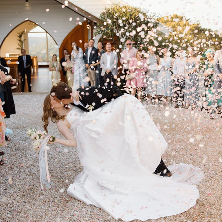 Pastel Sunrise| Wedding Confetti Cannon - The Whole Bride