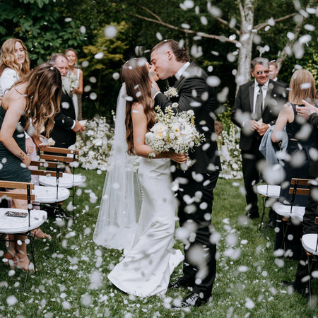 white|The Ultimate Confetti Bundle - Circle (cones, confetti + trays) - The Whole Bride