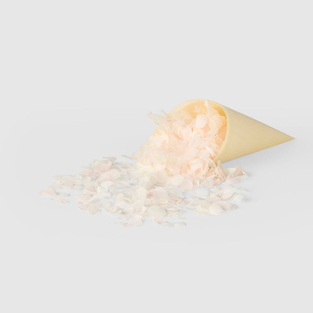 strawberries and cream| Hydrangea Flower Petal Confetti - The Whole Bride