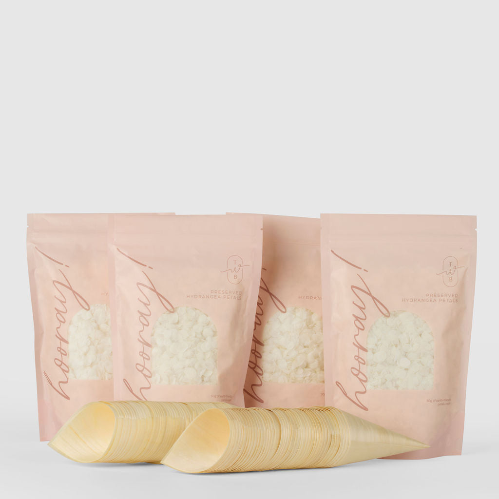 The Hydrangea Petal Bundles (petals + cones) - The Whole Bride