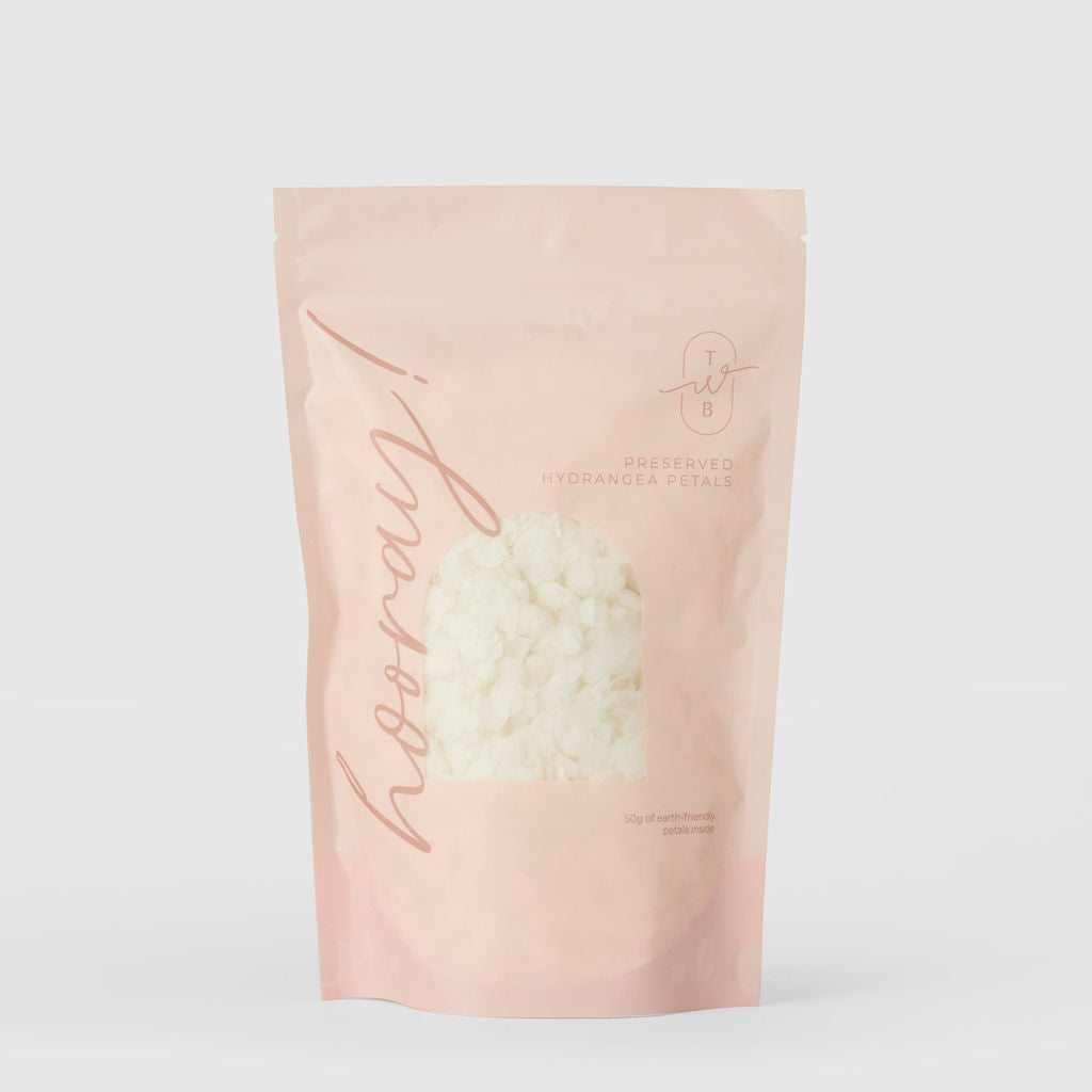 Hydrangea Flower Petal Confetti - The Whole Bride