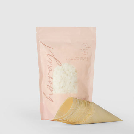 Hydrangea Flower Petal Confetti Bundle - Petals + Cones