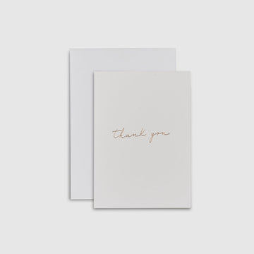 Linen Card - Thank you - The Whole Bride