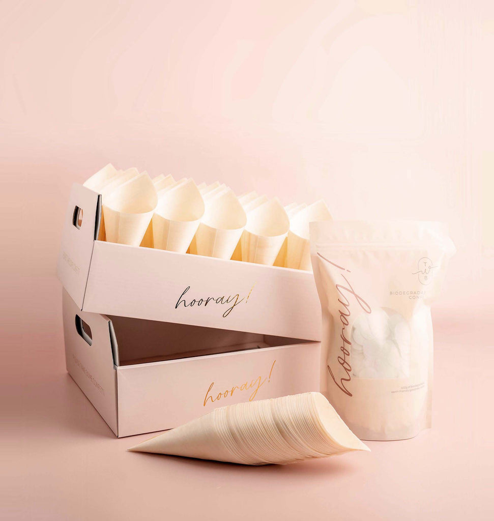 white heart|The Ultimate Confetti Bundle - Heart (cones, confetti + trays) - The Whole Bride