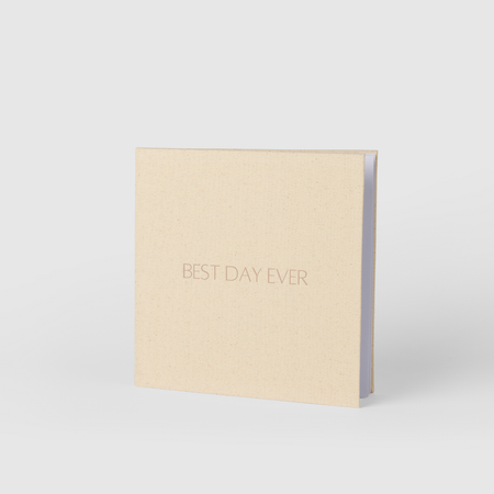 Rose Gold|Linen Guest Book - Best Day Ever - The Whole Bride