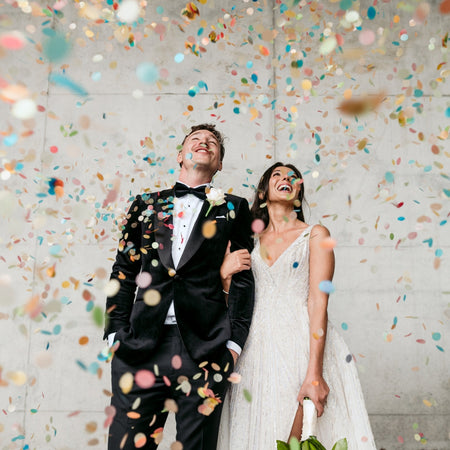 rainbow|The Ultimate Confetti Bundle - Circle (cones, confetti + trays) - The Whole Bride