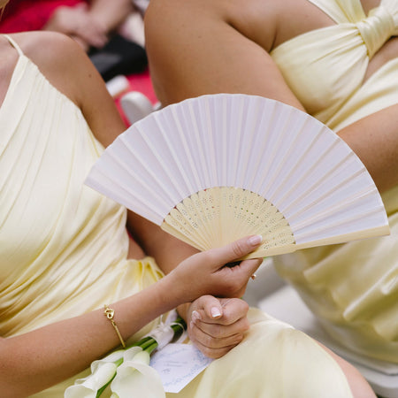 Wedding Handheld Fan - Paper Fan 