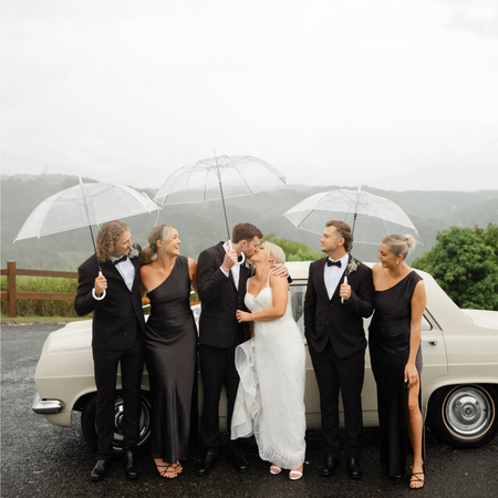 Clear Wedding Umbrella - The Whole Bride