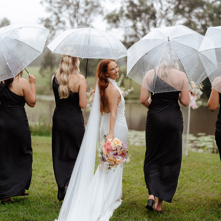 Clear Wedding Umbrella - The Whole Bride