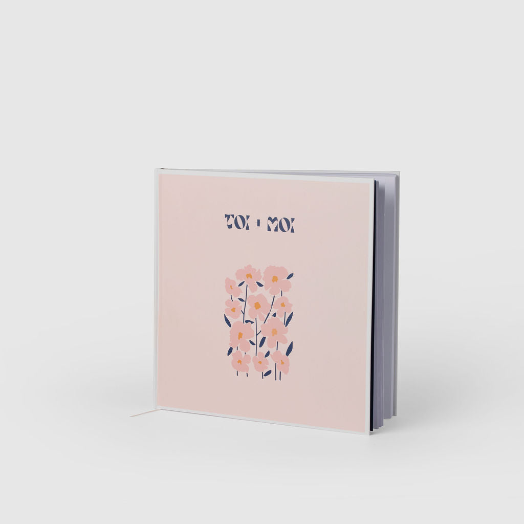 Cherry Blossom - Toi + Moi| Art Wedding Guest Book - The Whole Bride
