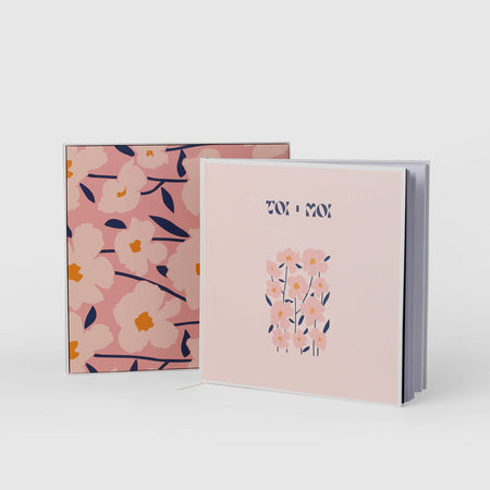 Cherry Blossom - Toi + Moi|Art Wedding Guest Book - The Whole Bride