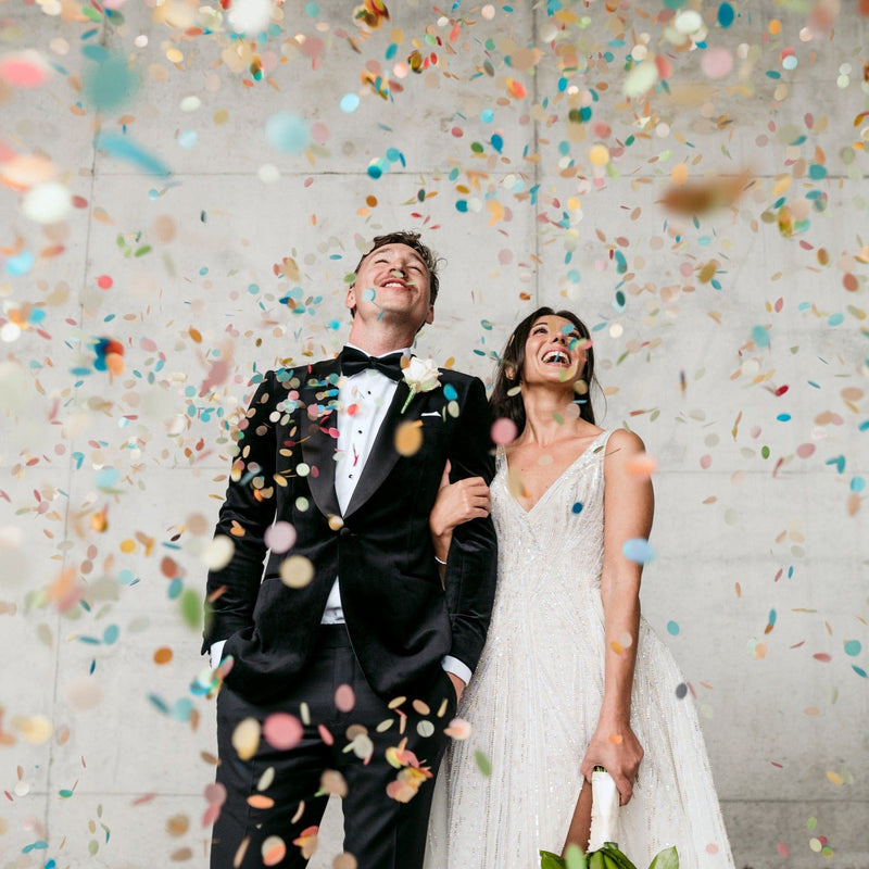 rainbow|Biodegradable Confetti - Circle (Bag Only) - The Whole Bride