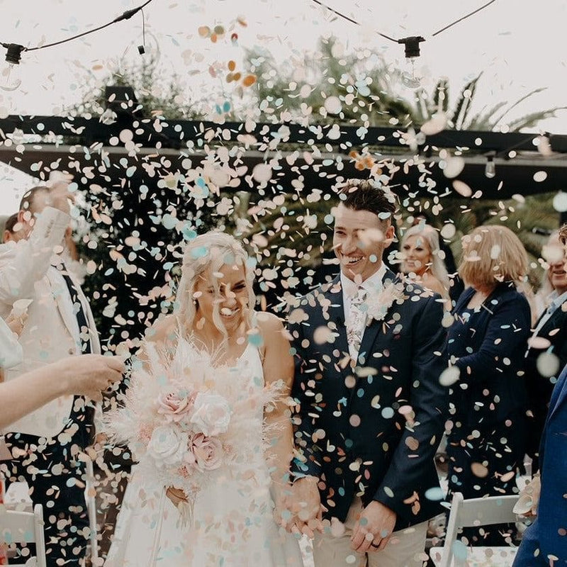pastel rainbow|Biodegradable Confetti - Circle (Bag Only) - The Whole Bride