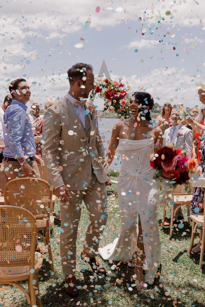 rainbow|Biodegradable Confetti - Circle (Bag Only) - The Whole Bride