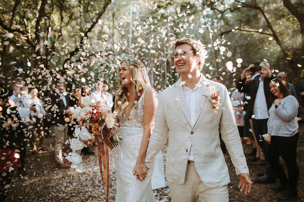 pastel sunrise|Biodegradable Confetti - Circle (Bag Only) - The Whole Bride