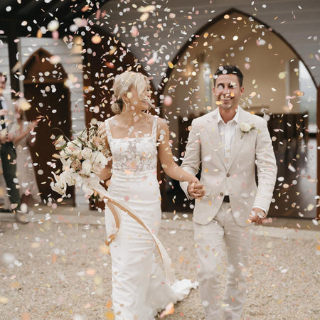 Pastel Sunrise|Biodegradable wedding confetti - eco-friendly wedding confetti - The Whole Bride