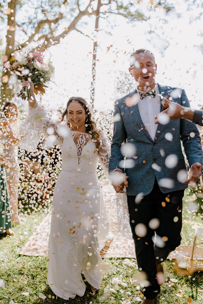 pastel sunrise|Biodegradable Confetti - Circle (Bag Only) - The Whole Bride